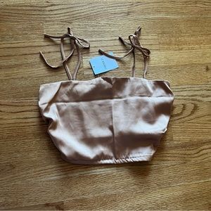 Forever 21 Satin Cami Crop Top